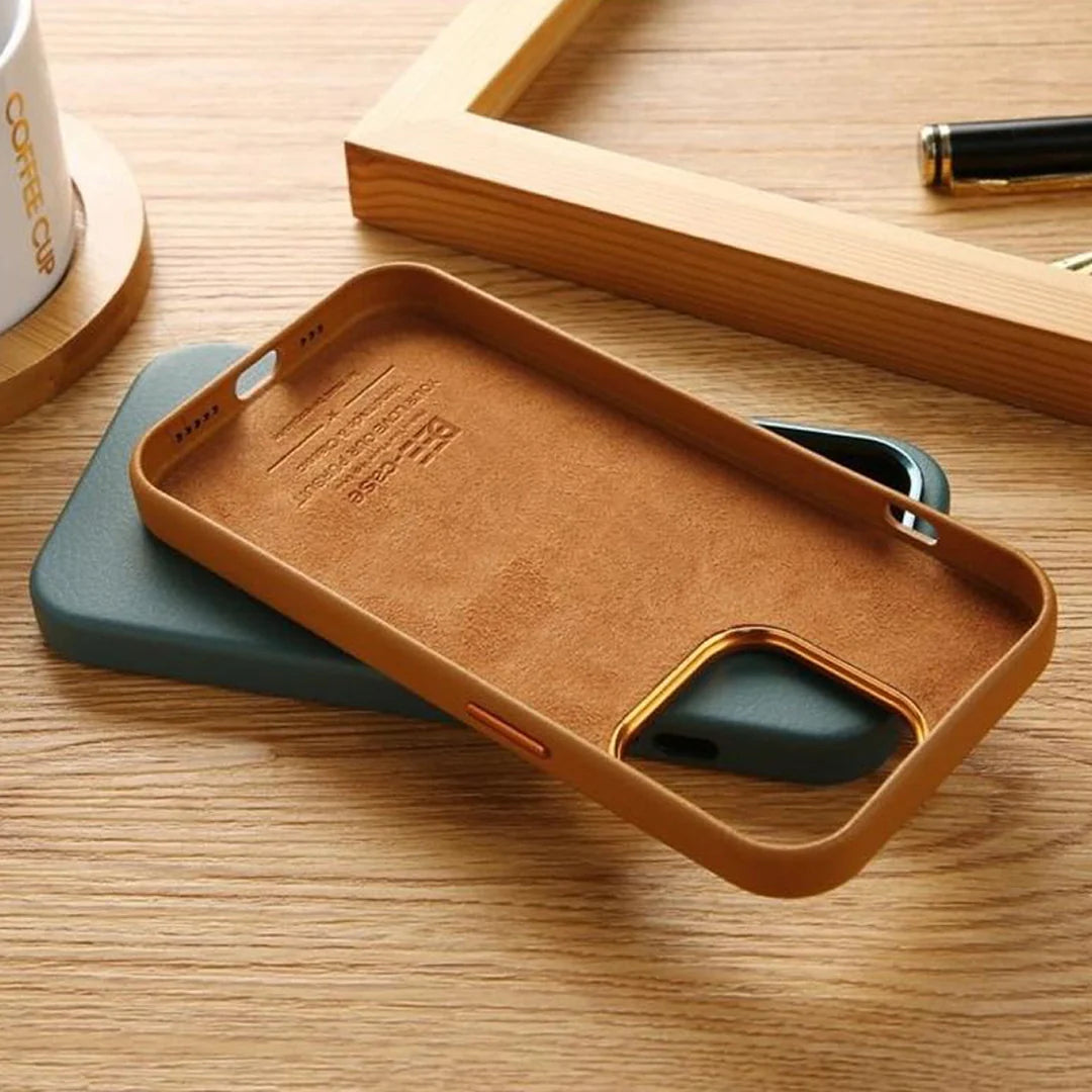 An eternal classic leather iPhone case
