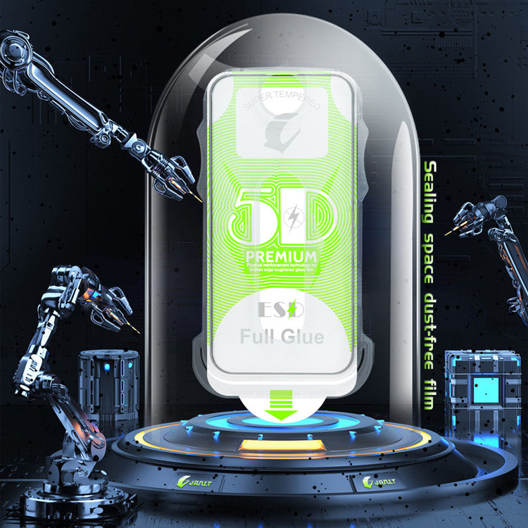 iPhone World Edge-To-Edge Tempered Glass 5D With Magic Box (Pack of 2)