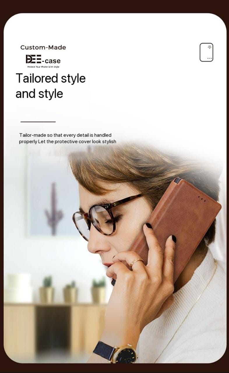 Samsung A & M Series Sleek Design Flip Leather Cover