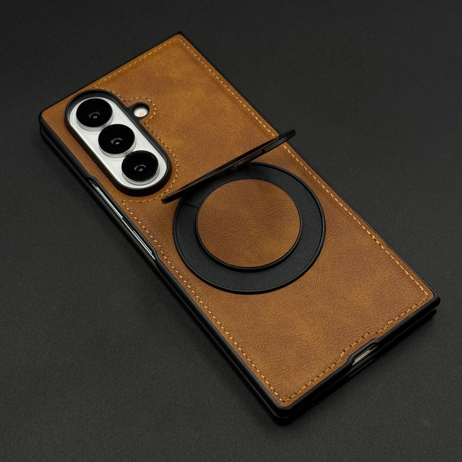 Samsung 360 Leather ring stand fold cover