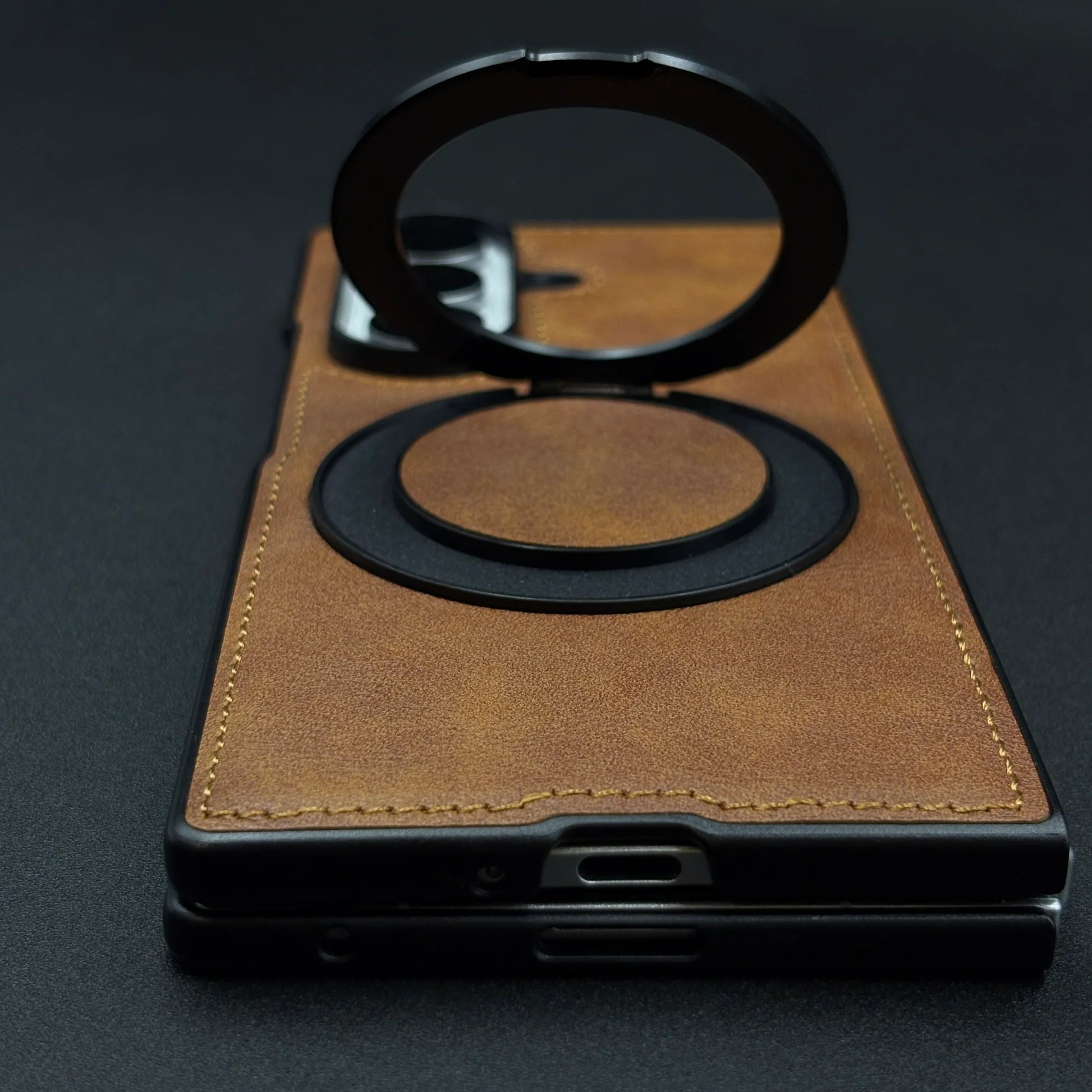 Samsung 360 Leather ring stand fold cover