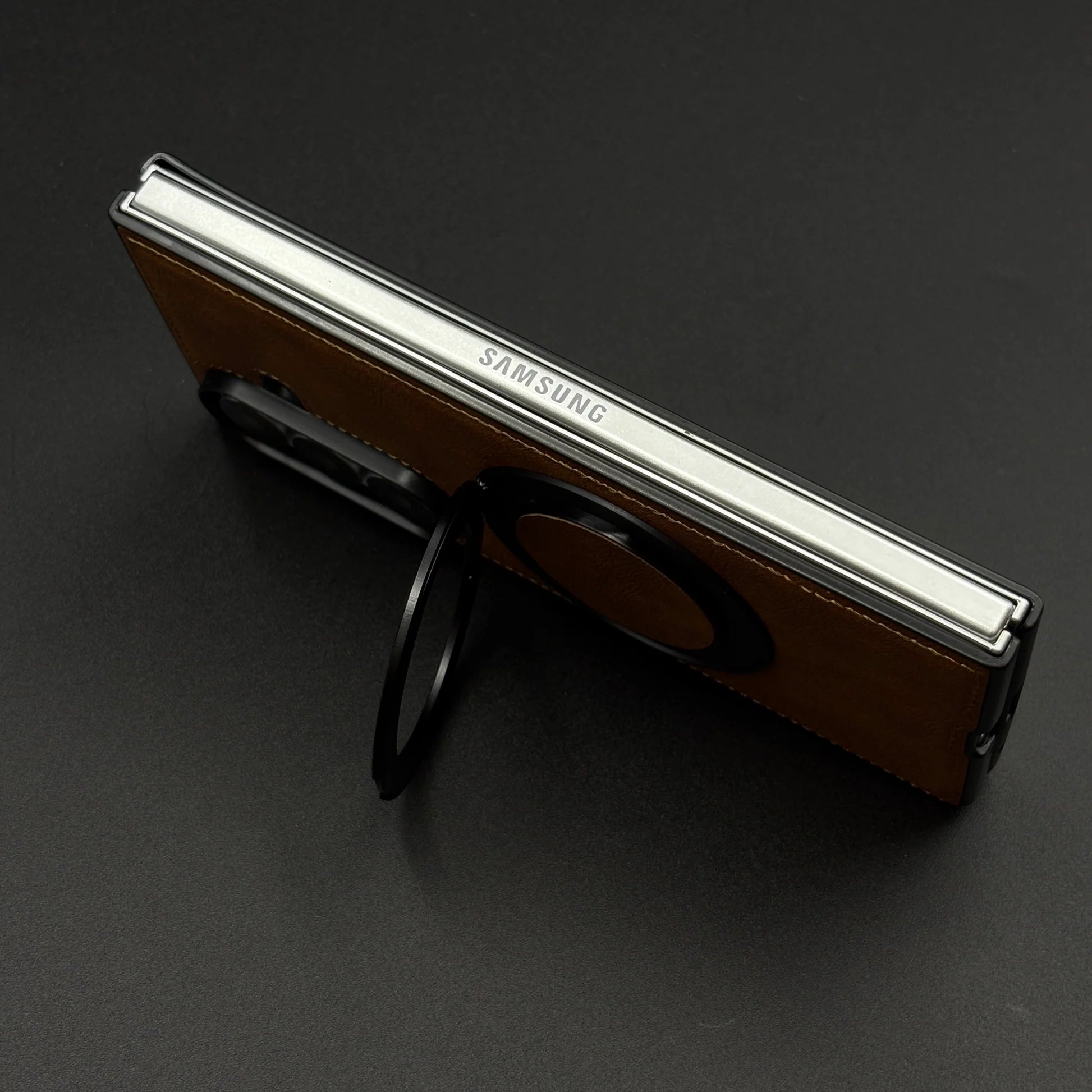 Samsung 360 Leather ring stand fold cover