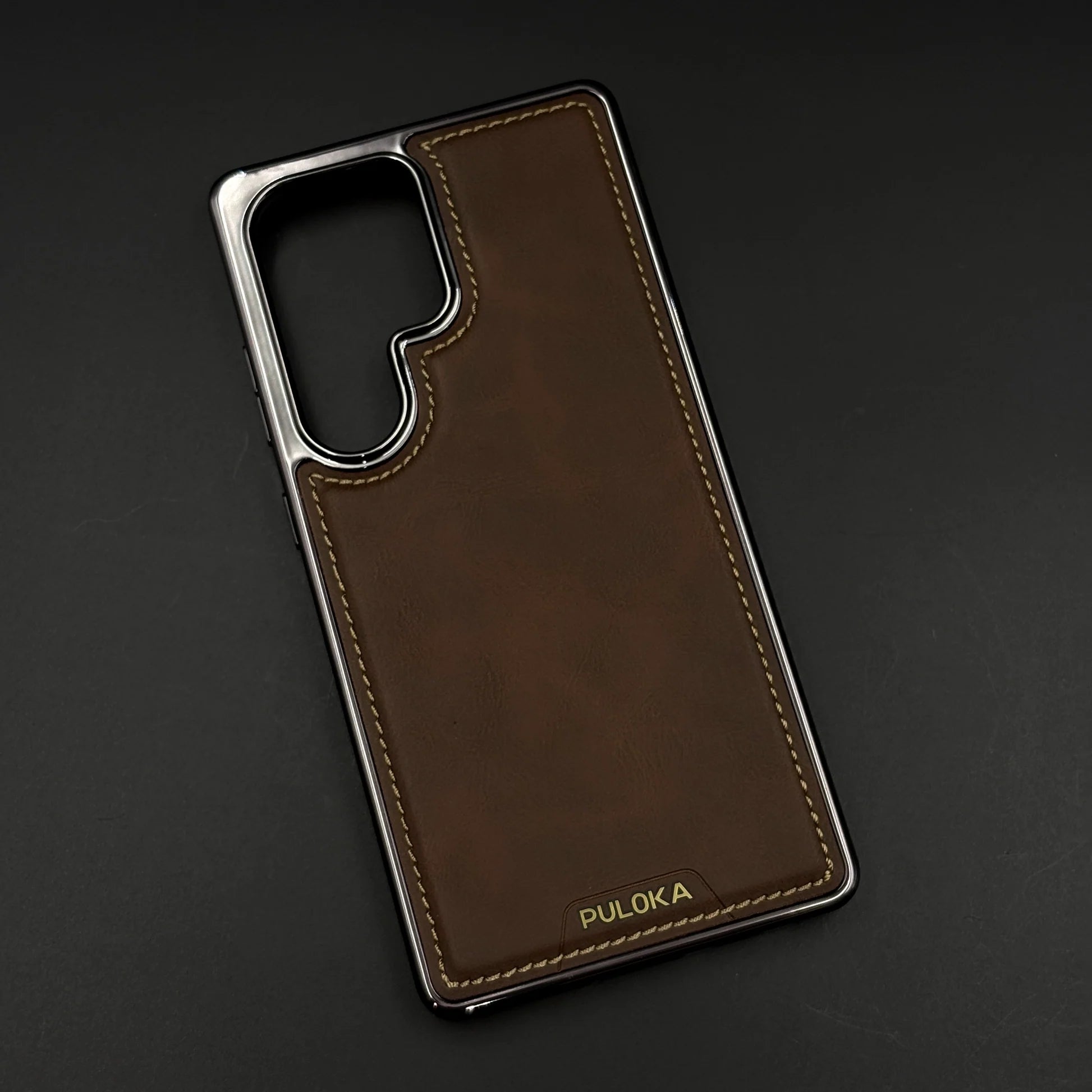 Samsung Side Stitch Chrome Leather With Hidden Magsafe