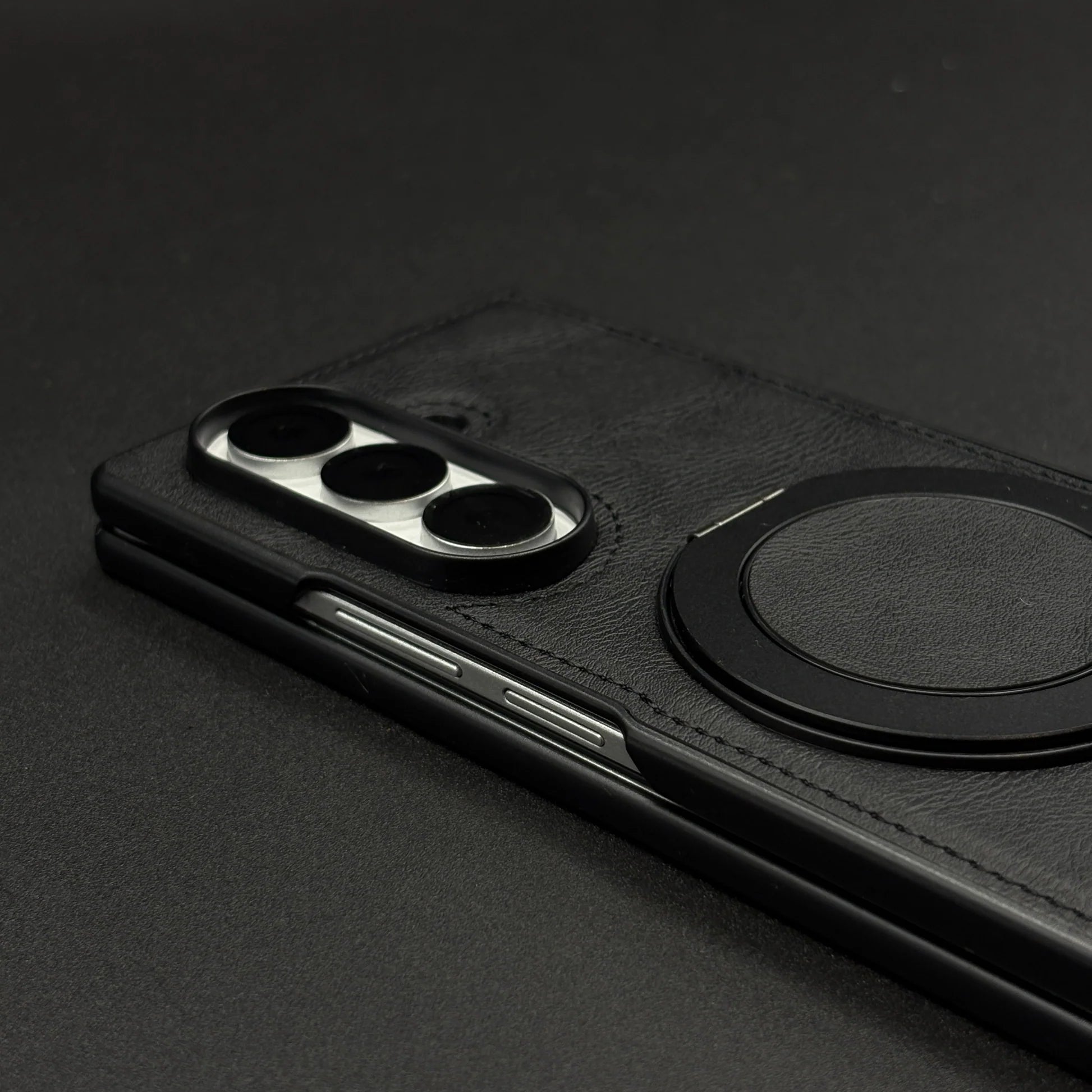 Samsung 360 Leather ring stand fold cover