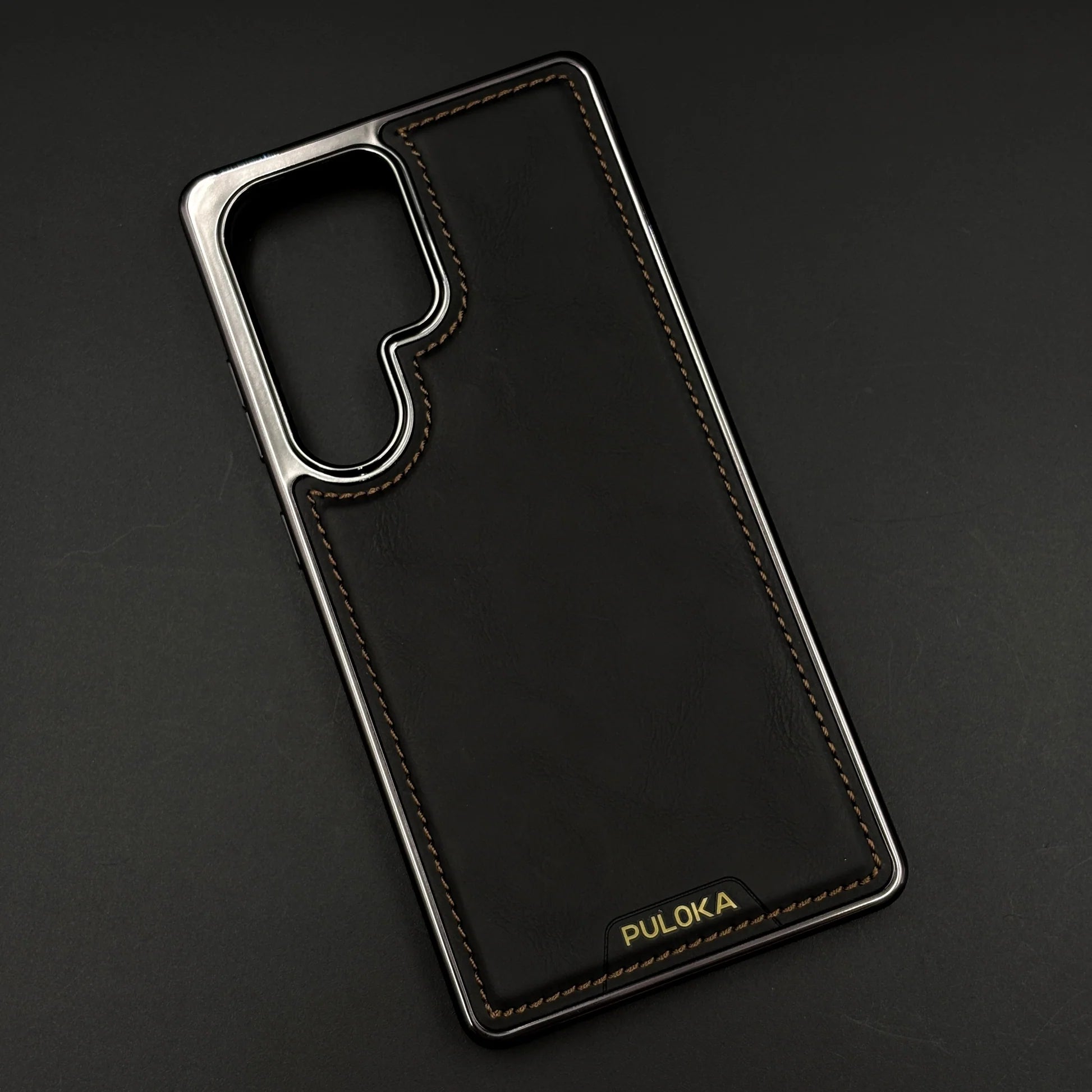 Samsung Side Stitch Chrome Leather With Hidden Magsafe