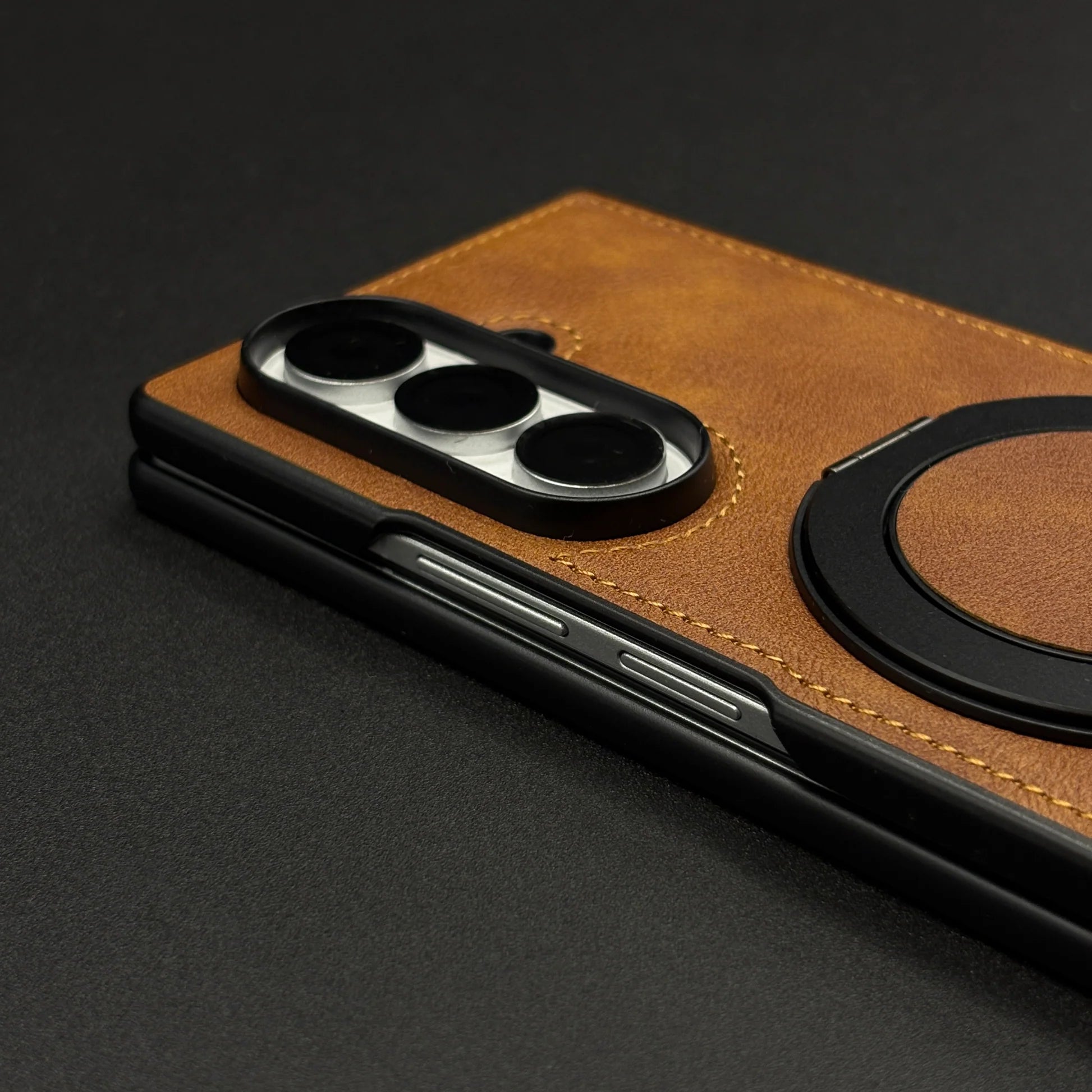 Samsung 360 Leather ring stand fold cover