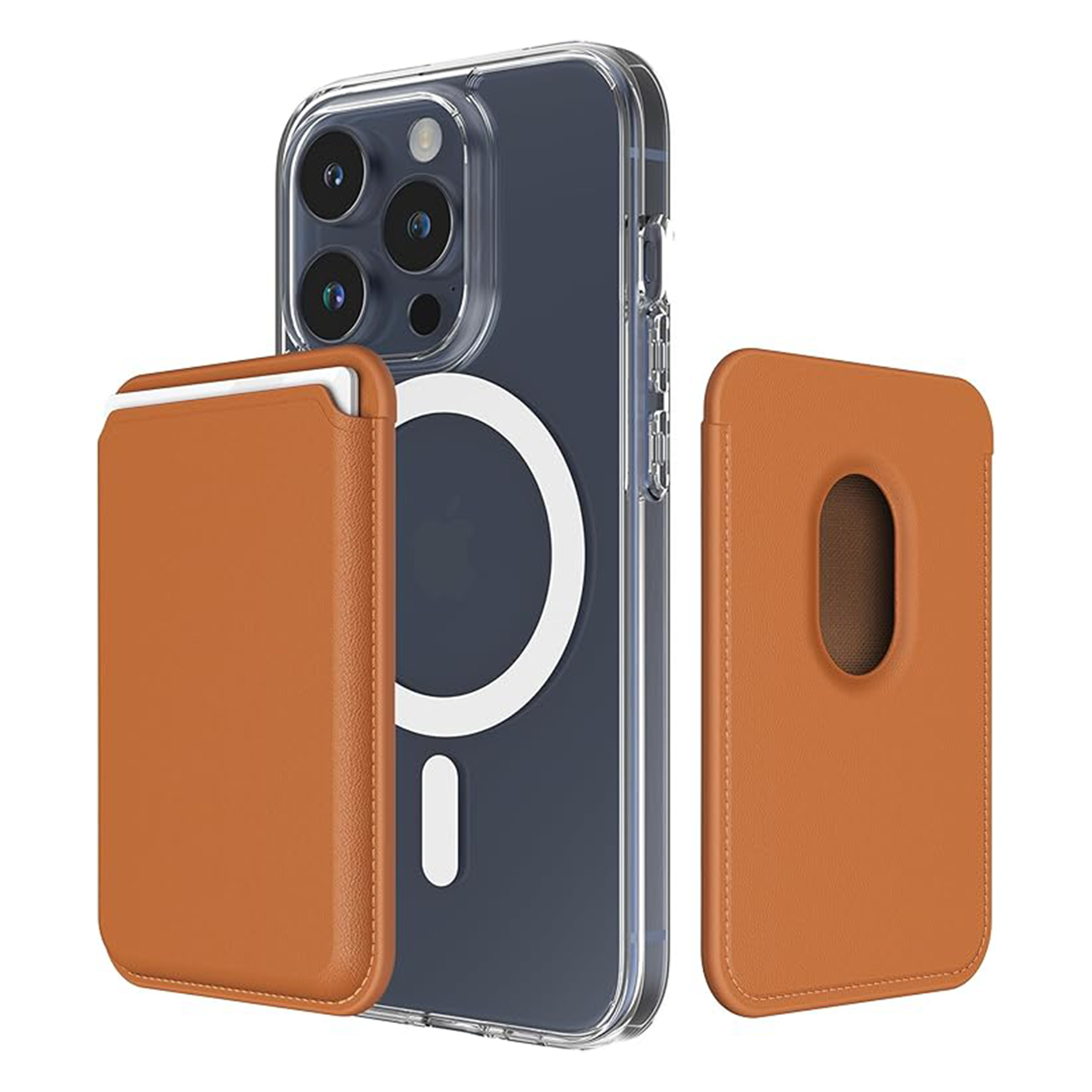 The Case Store Leather MagSafe Wallet for iPhone With ic