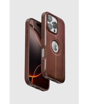 iPhone Embroidered Line Leather Case