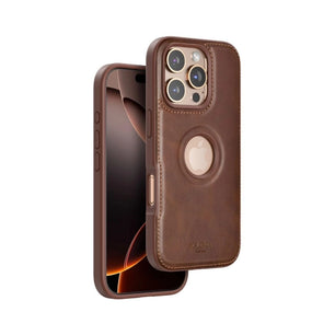 iPhone Stitched Leather MagSafe Case