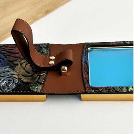 Samsung Galaxy Z Flip Floral Embossed Leather Design Case