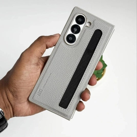 Samsung Galaxy Z Fold Luxury Leather Case with Pen Holder