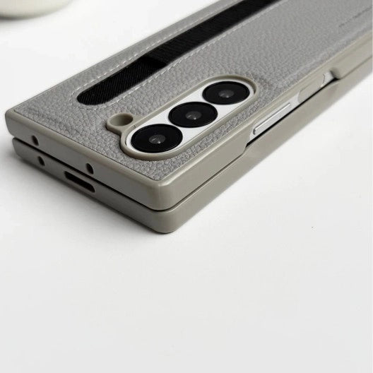 Samsung Galaxy Z Fold Luxury Leather Case with Pen Holder