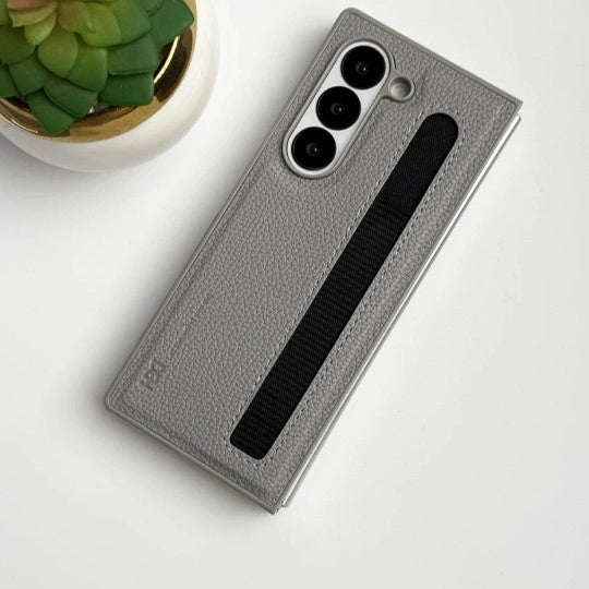 Samsung Galaxy Z Fold Luxury Leather Case with Pen Holder