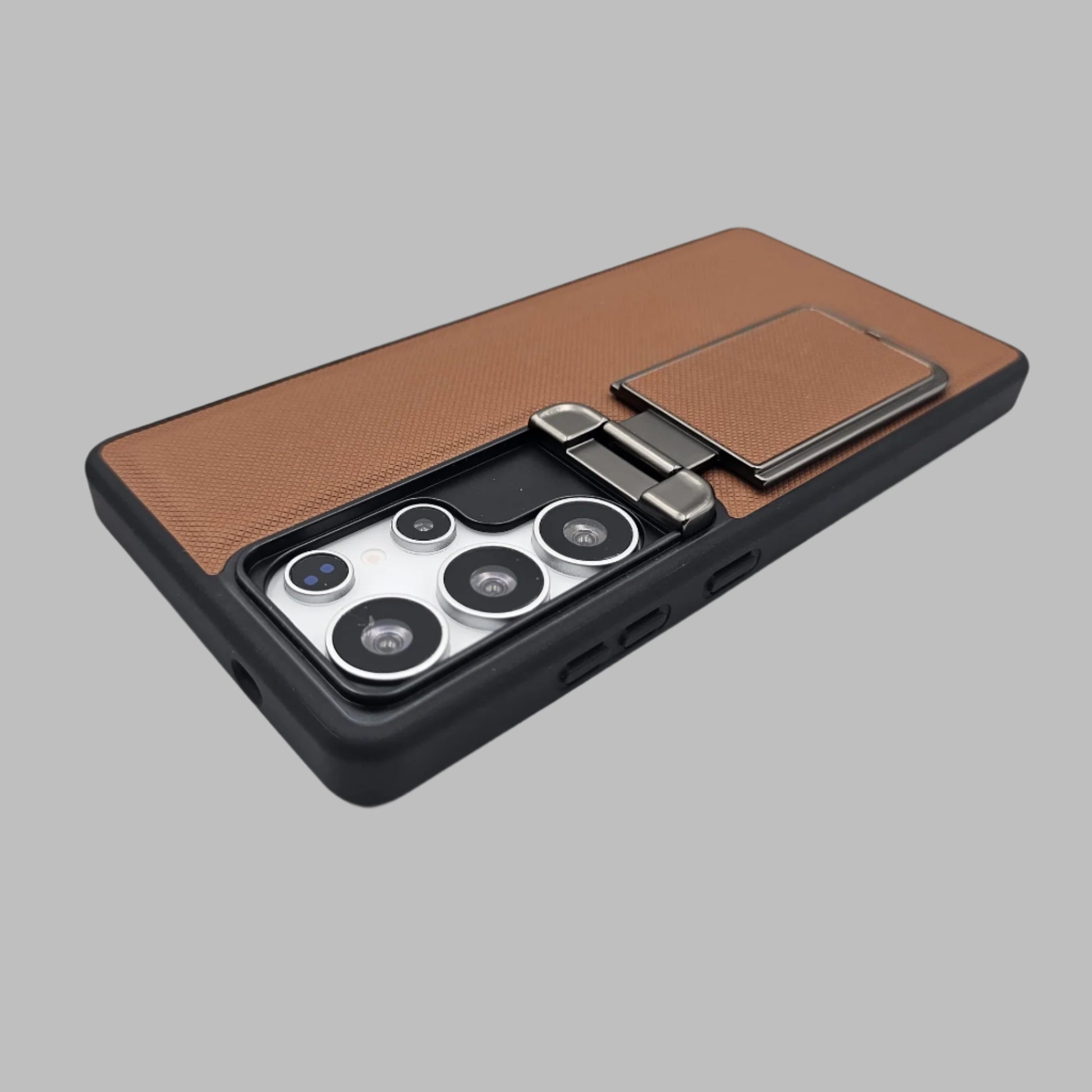 Samsung Galaxy S Series Metal Cap KickStand Case Camera Protection