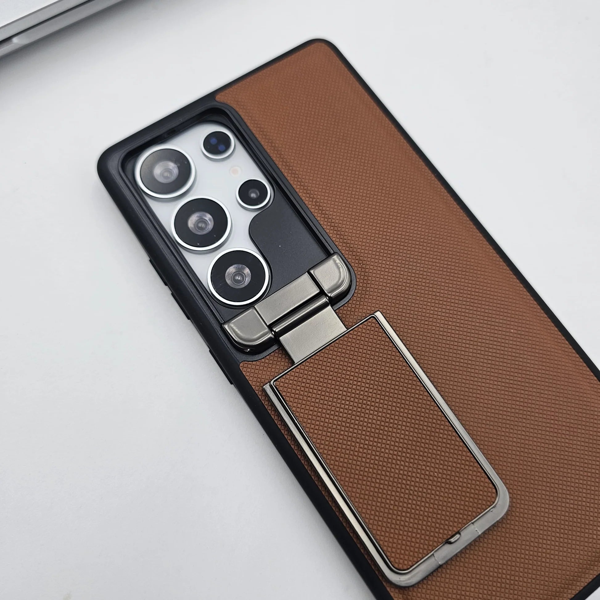Samsung Galaxy S Series Metal Cap KickStand Case Camera Protection