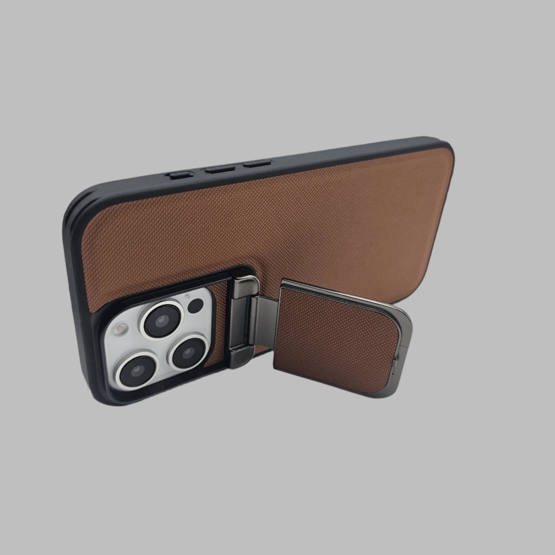 DEEcase iPhone Metal Cap KickStand Case Camera Protection