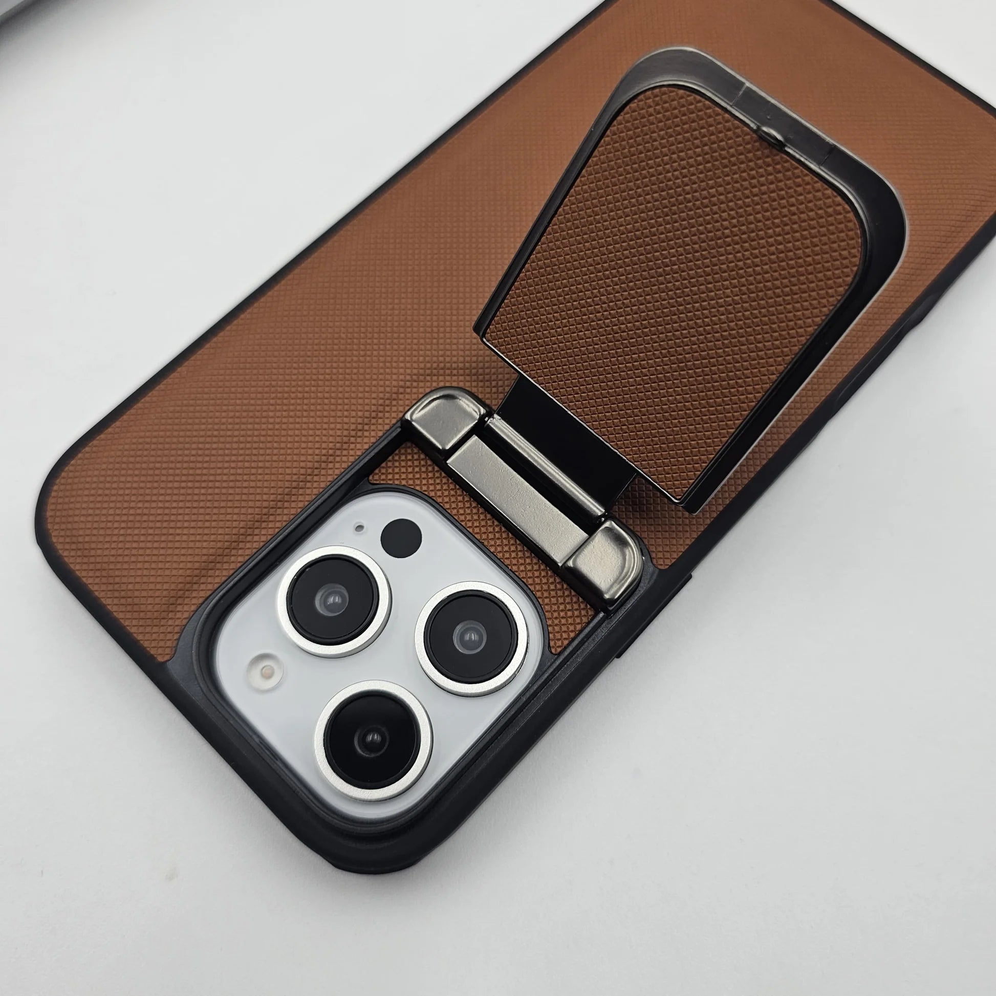 DEEcase iPhone Metal Cap KickStand Case Camera Protection