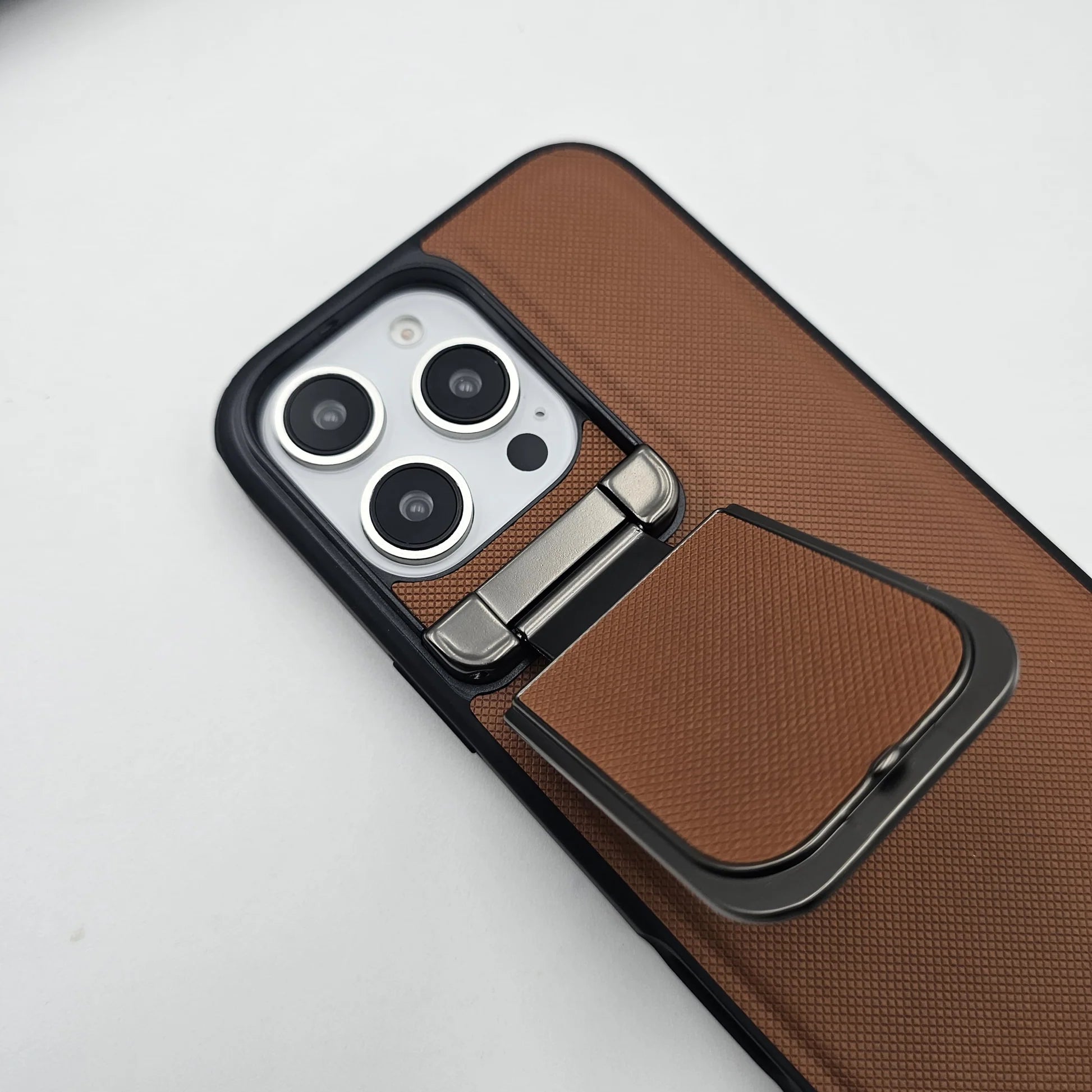 DEEcase iPhone Metal Cap KickStand Case Camera Protection