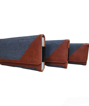 Dual-Tone Faux Leather Pouch Holster Case (Mobile phone)