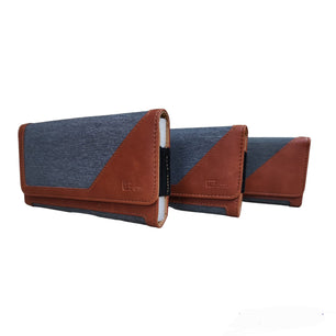 Dual-Tone Faux Leather Pouch Holster Case (Mobile phone)