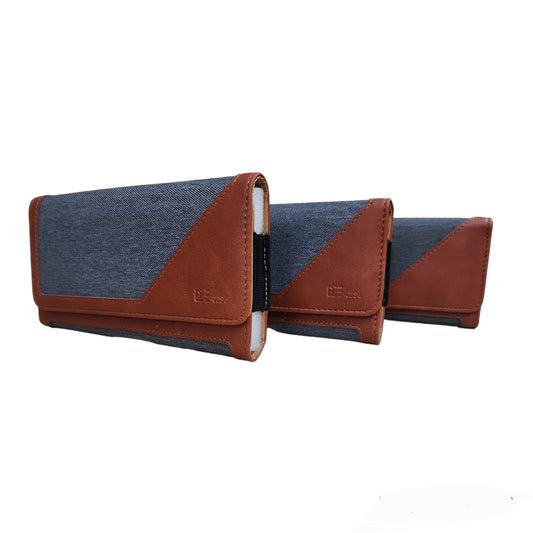 Dual-Tone Faux Leather Pouch Holster Case (Mobile phone)