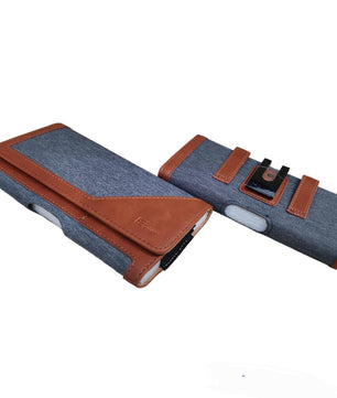 Dual-Tone Faux Leather Pouch Holster Case (Mobile phone)