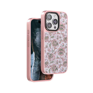 iPhone Floral Design Leather Case