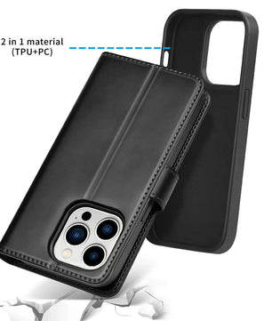iPhone Leather Flip Magnetic Cover