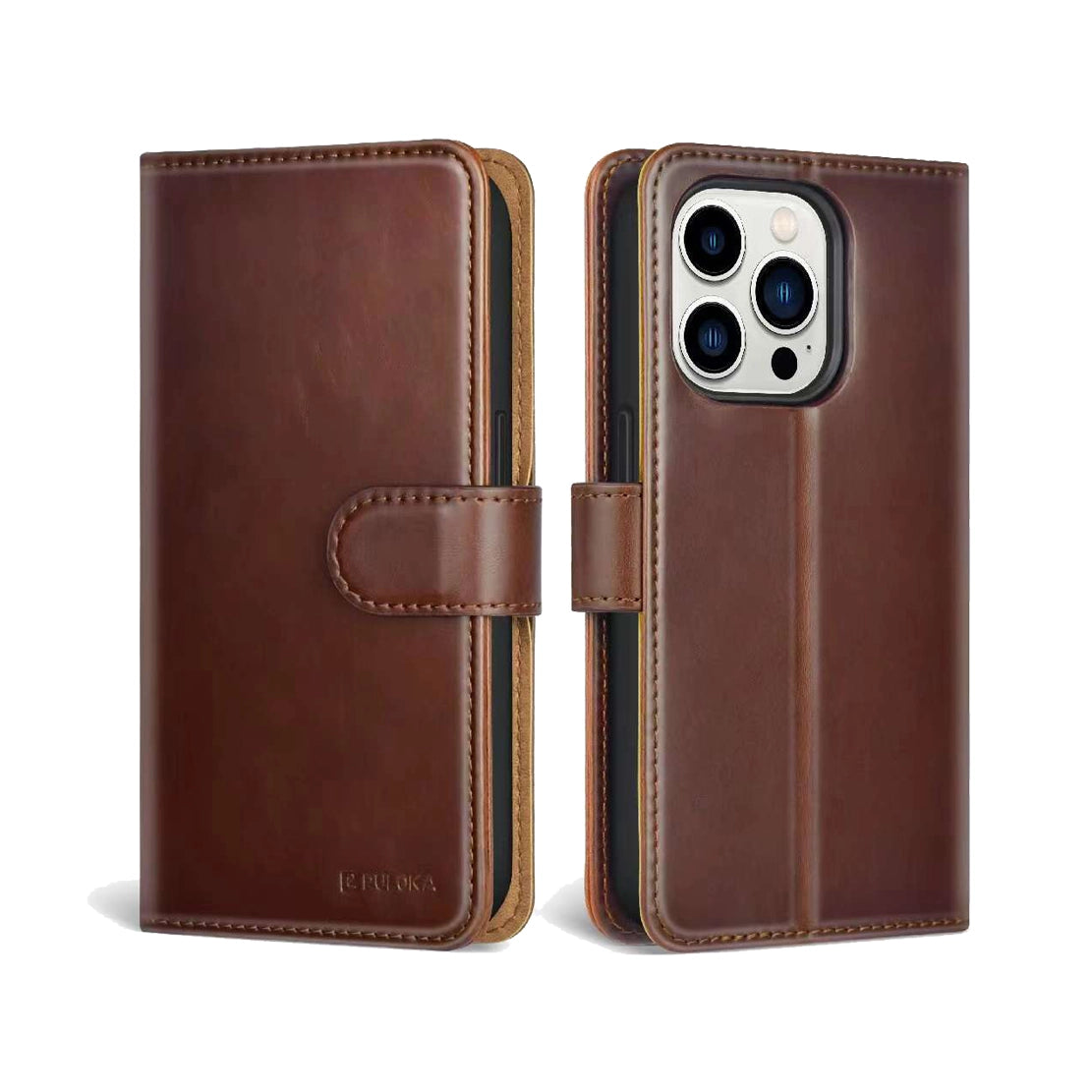 iPhone Leather Flip Magnetic Cover