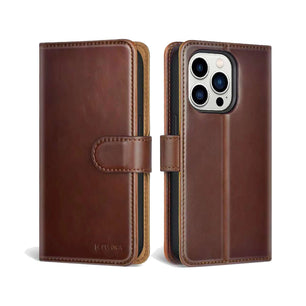 iPhone Leather Flip Magnetic Cover