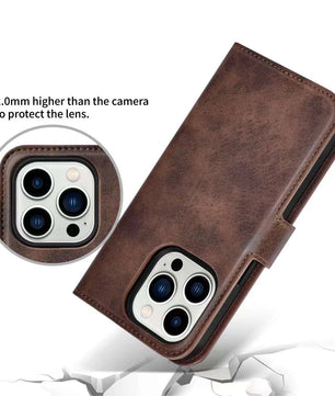 iPhone Leather Flip Magnetic Cover