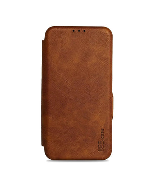 iphone-sleek-design-flip-leather-case-brown-front