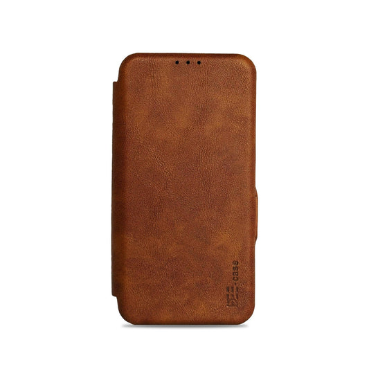 iphone-sleek-design-flip-leather-case-brown-front