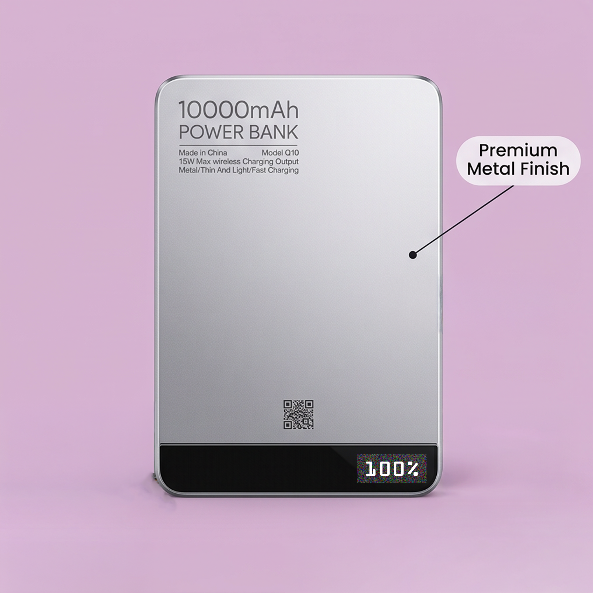 Wireless Power Bank 10000mAh – Model Q10