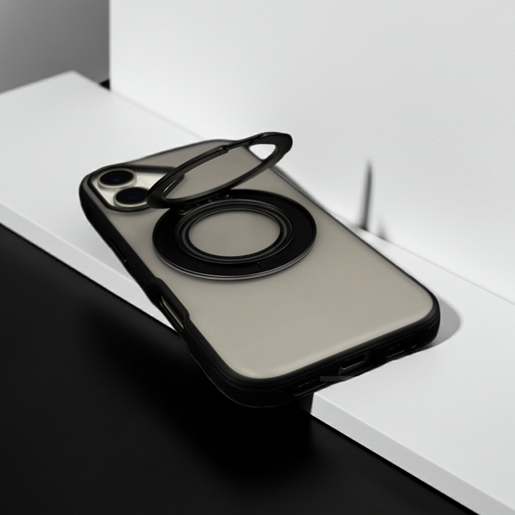 iPhone 17 Tyre Grip 360 MagSafe Ring Stand Case