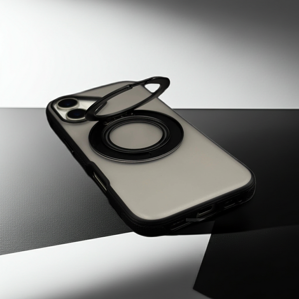 iPhone 17 Tyre Grip 360 MagSafe Ring Stand Case