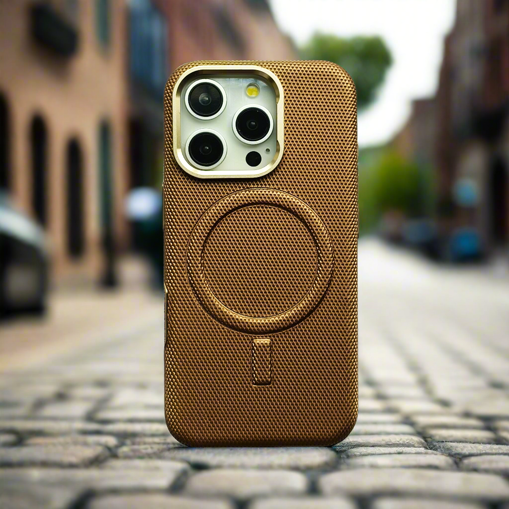 iPhone Textured Pop Case With Magsafe And Side Silicon Chrome