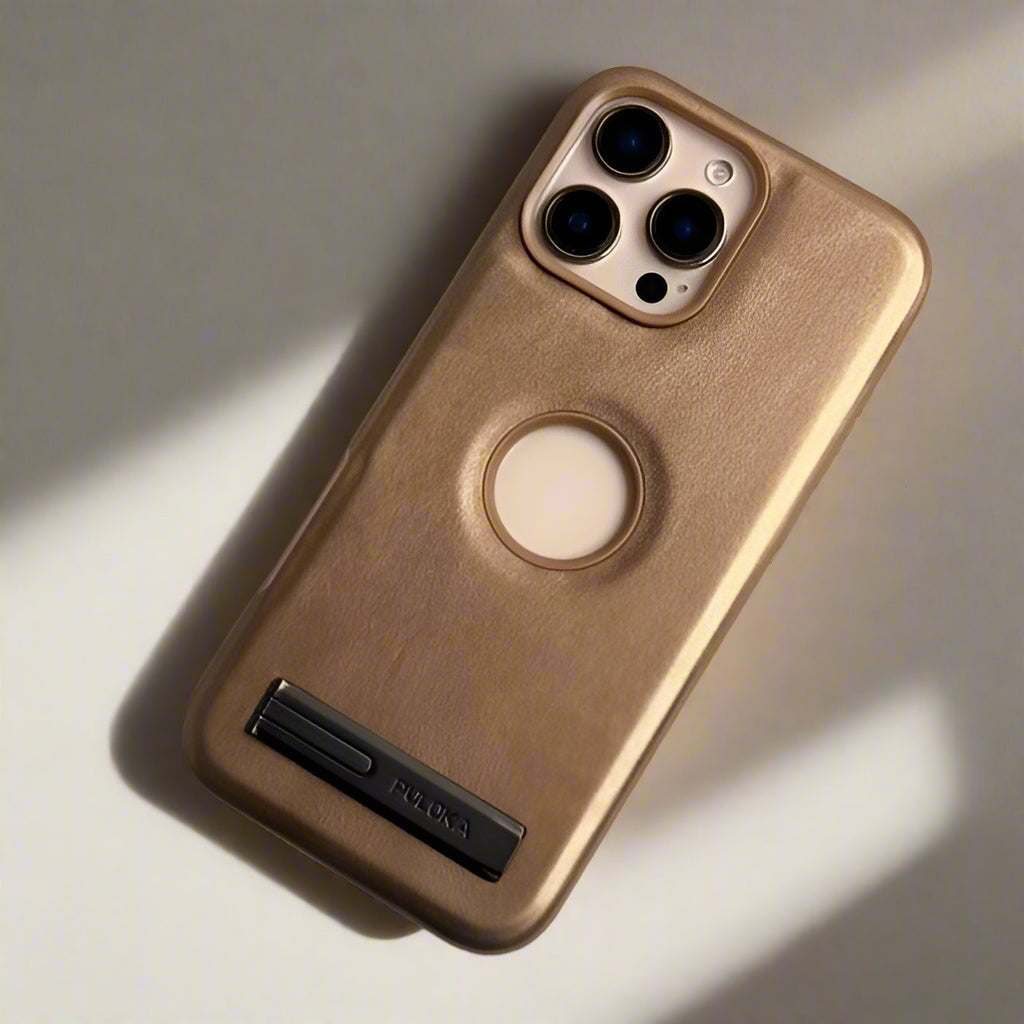 iPhone Leather KickStand Case