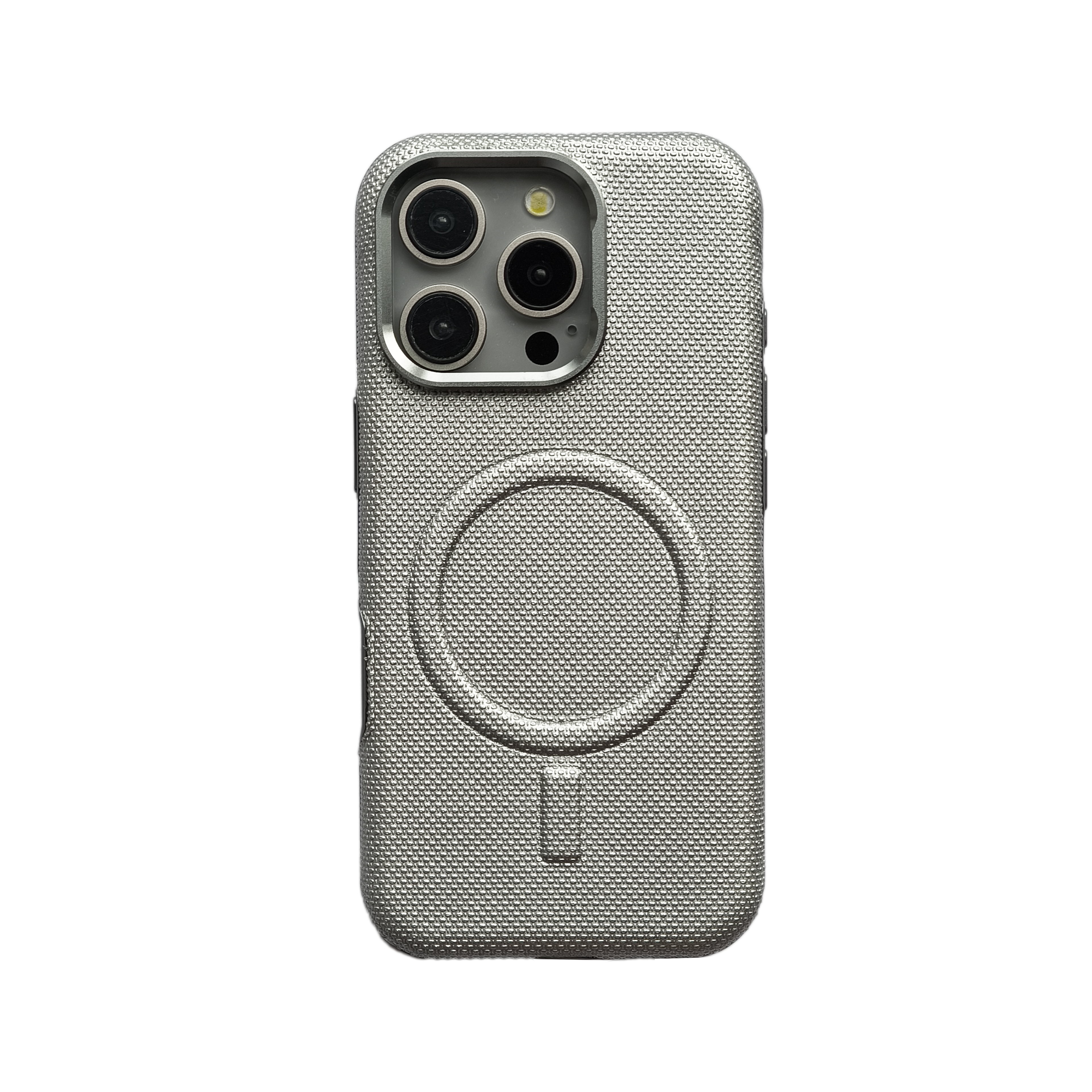 iPhone Textured Pop Case With Magsafe And Side Silicon Chrome
