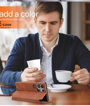 Samsung A & M Series Sleek Design Flip Leather Cover