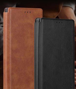Samsung Galaxy S & N Series Sleek Design Flip Leather Cover