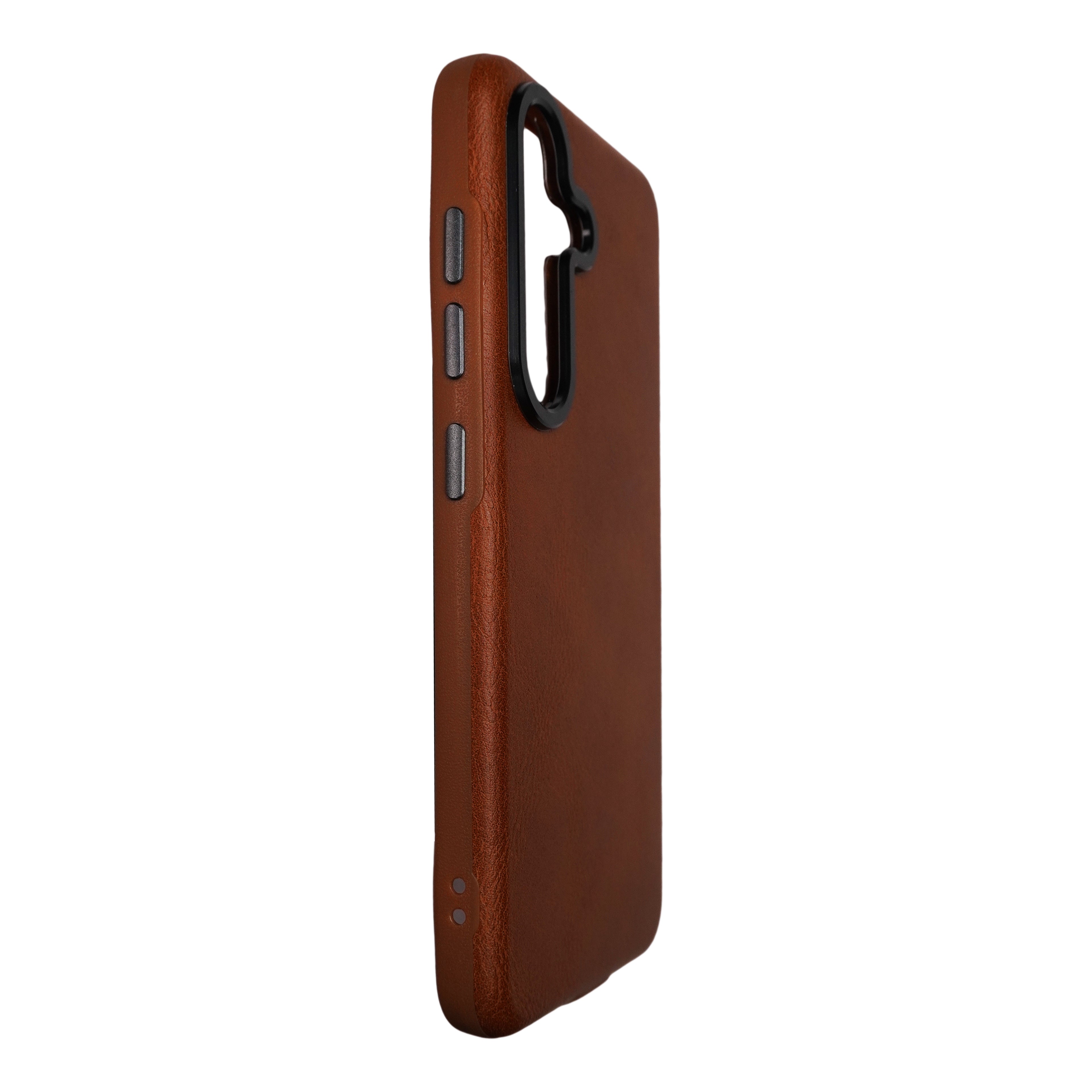 samsung-s25-plus-pu-text-leather-camera-bumper-magsafe-case-brown-side