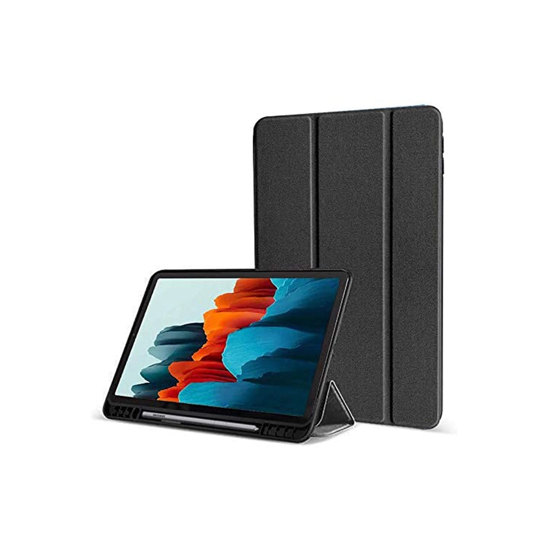 Samsung Tablet Smart Case with Built-in Pen Holder Black S10 Ultra with pen holder