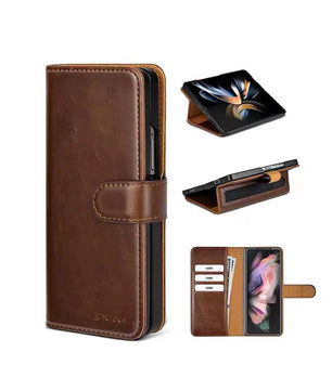 samsung-z-fold-flip-leather-case-brown-hero
