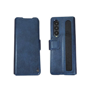 samsung-z-fold-flip-leather-cover-blue