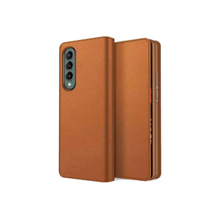 samsung-z-fold-magentic-flip-case-brown