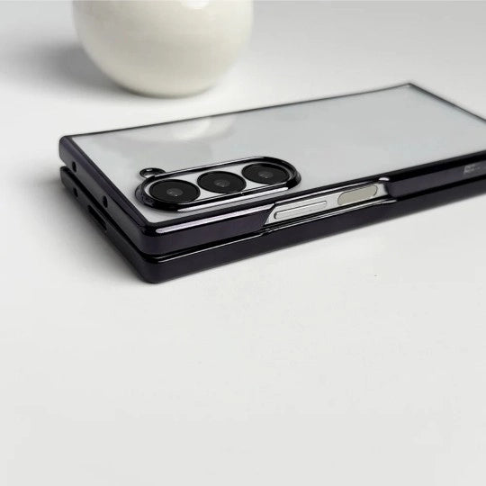 samsung-z-fold5-hard-electroplated-chrome-case-button