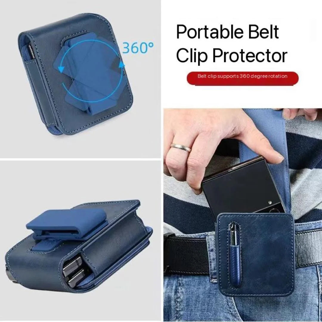samsung-zflip-pouch-with-pen-slot-blue-portable-clip