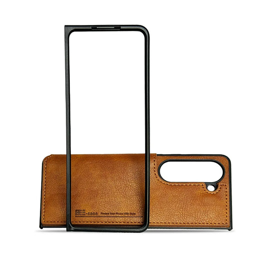 samsung-zfold4-slim-fit-leather-case-brown-angle