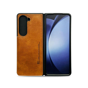 samsung-zfold4-slim-fit-leather-case-brown-with-mobile